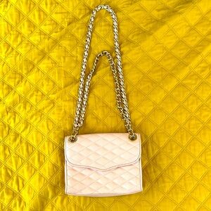 LEATHER shoulder bag